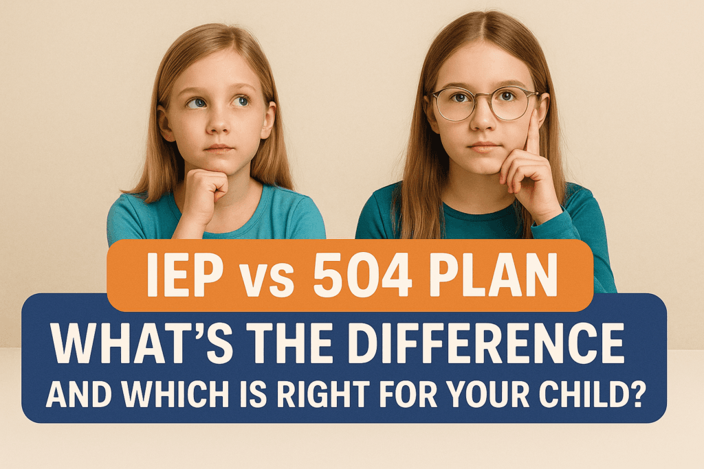IEP vs 504 Plan: What’s the Difference and Which Is Right for Your Child? 2 IEP vs 504 Plan: What’s the Difference and Which Is Right for Your Child?